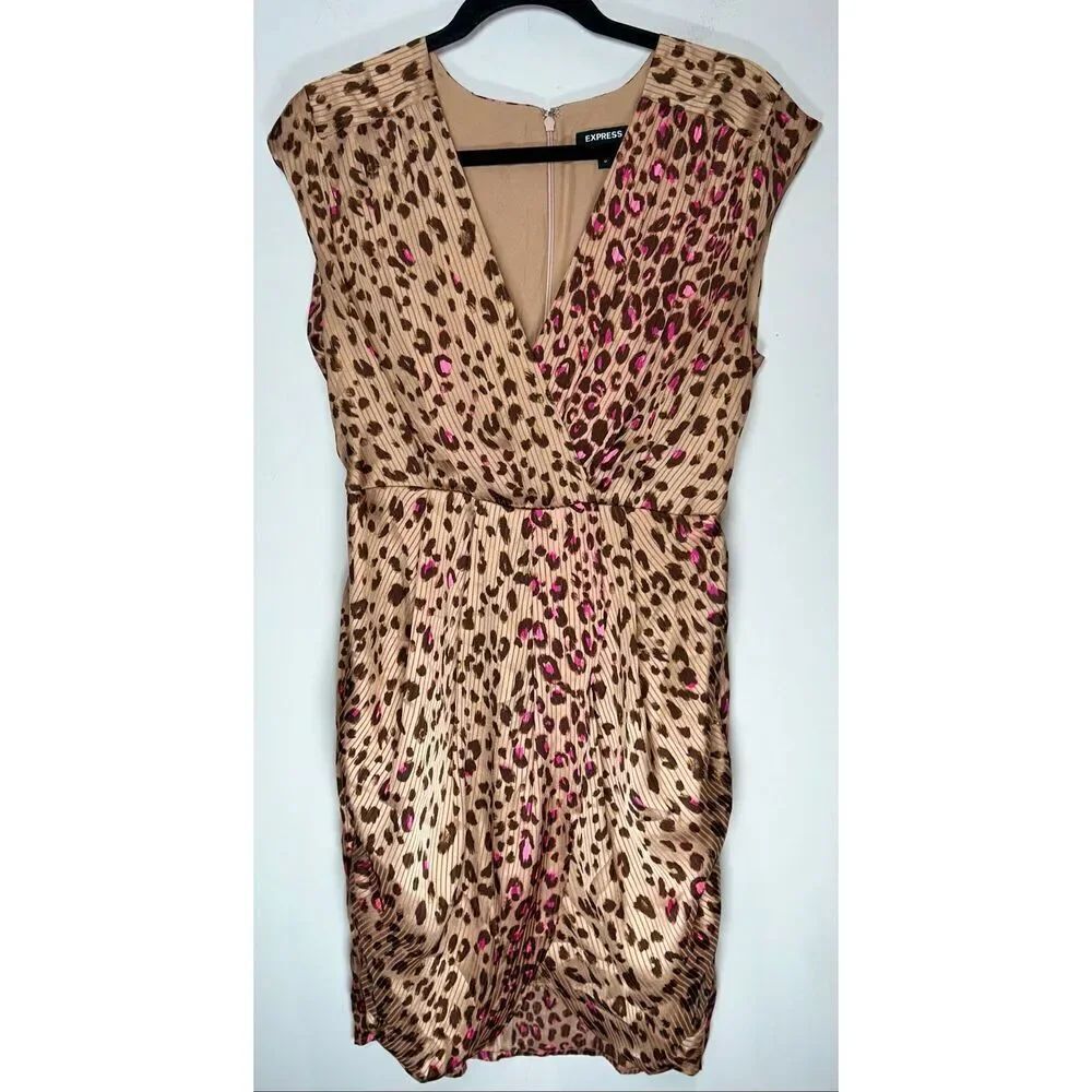Express animal print dress size medium